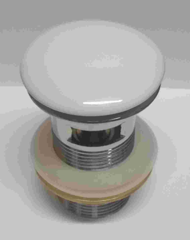 Донный клапан RD001 белый с переливом