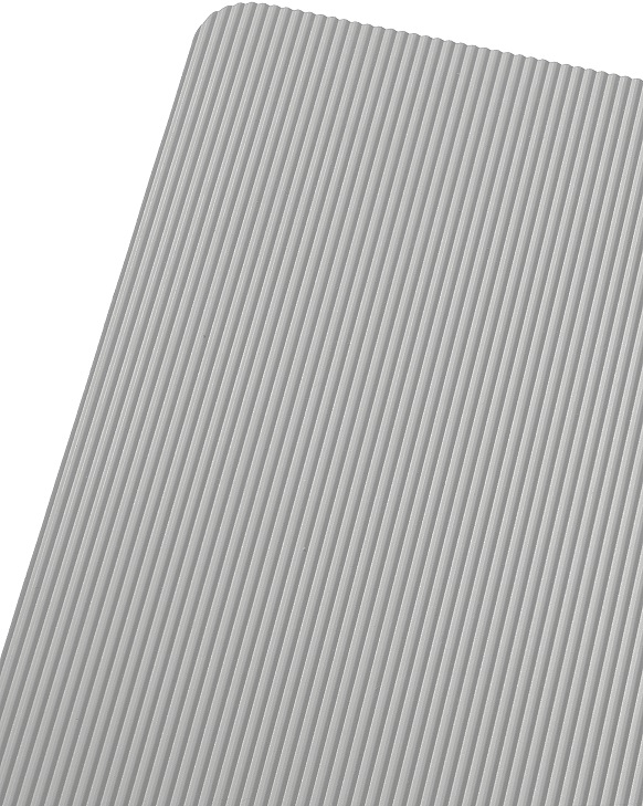 Коврик против скольжения, серый рифленый (ширина 473 мм), 1 метр
