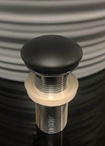 Донный клапан RD025 черный матовый без перелива